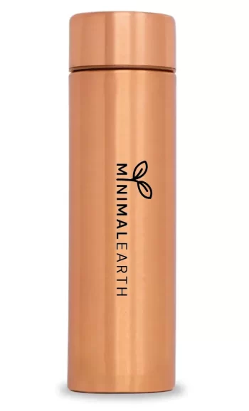 Minimal Earth Pencil Copper Water Bottle